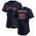 Cleveland Indians #99 James Karinchak Mens Nike Navy Alternate 2020 Authentic Player MLB Jersey