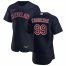 Cleveland Indians #99 James Karinchak Mens Nike Navy Alternate 2020 Authentic Player MLB Jersey