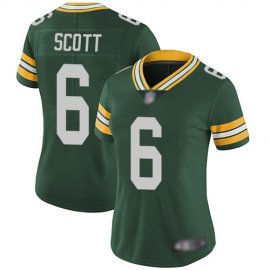 Nike Green Bay Packers #6 JK Scott Green Team Color Womens Stitched NFL Vapor Untouchable Limited Jersey