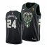 Nike Milwaukee Bucks #24 Pat Connaughton Womens 2021 NBA Finals Champions Swingman Statement Edition Jersey Black Womens