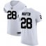 Nike Las Vegas Raiders #28 Doug Martin White Mens Stitched NFL Vapor Untouchable Elite Jersey
