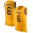 Nike Los Angeles Rams #6 Johnny Hekker Gold Mens Stitched NFL Limited Rush Tank Top Jersey