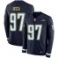 Nike Los Angeles Chargers #97 Joey Bosa Navy Blue Team Color Mens Stitched NFL Limited Therma Long Sleeve Jersey
