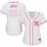 New York Yankees #99 Aaron Judge White/Pink Fashion Womens Stitched MLB Jersey