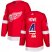 Adidas Detroit Red Wings #4 Gordie Howe Red Home Authentic USA Flag Stitched NHL Jersey
