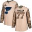 Adidas St. Louis Blues #77 Pierre Turgeon Camo Authentic 2017 Veterans Day Stanley Cup Champions Stitched NHL Jersey