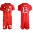 Mexico #13 G.Ochoa Red Goalkeeper Soccer Country Jersey
