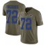 Nike Dallas Cowboys #72 Travis Frederick Olive Mens Stitched NFL Limited 2017 Salute To Service Jersey