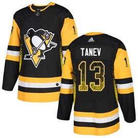 Adidas Pittsburgh Penguins #13 Brandon Tanev Black Home Authentic Drift Fashion Stitched NHL Jersey