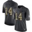 Nike New York Jets #14 Sam Darnold Black Youth Stitched NFL Limited 2016 Salute to Service Jersey