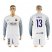 Barcelona #13 C.Bravo White Goalkeeper Long Sleeves Soccer Club Jersey