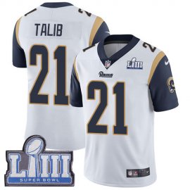 Nike Los Angeles Rams #21 Aqib Talib White Super Bowl LIII Bound Youth Stitched NFL Vapor Untouchable Limited Jersey