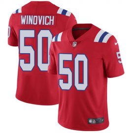 Nike New England Patriots #50 Chase Winovich Red Alternate Mens Stitched NFL Vapor Untouchable Limited Jersey