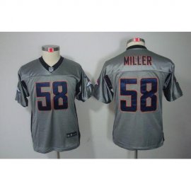 Nike Denver Broncos #58 Von Miller Grey Shadow Youth Stitched NFL Elite Jersey