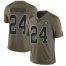 Nike Las Vegas Raiders #24 Charles Woodson Olive Mens Stitched NFL Limited 2017 Salute To Service Jersey