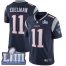 Nike New England Patriots #11 Julian Edelman Navy Blue Team Color Super Bowl LIII Bound Mens Stitched NFL Vapor Untouchable Limited Jersey
