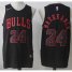 Mens Nike Chicago Bulls #24 Lauri Markkanen Black Fashion NBA Swingman Jersey