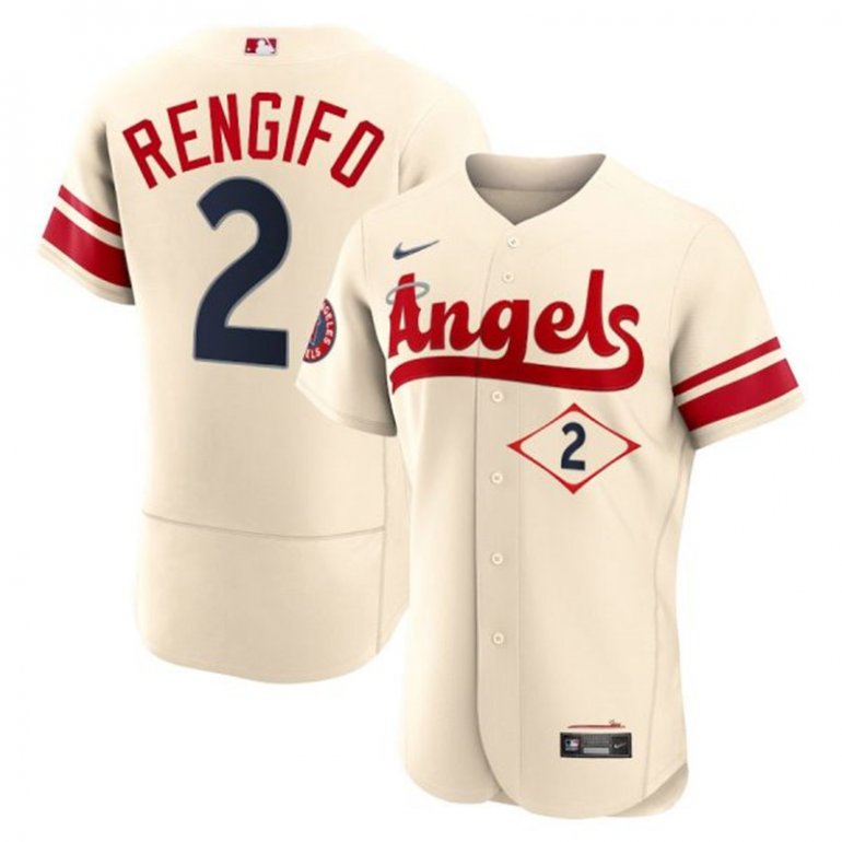 Angels 2 Luis Rengifo Cream 2022 City Connect Flexbase Jersey Angels 2 Luis Rengifo Cream 2022 City Connect Flexbase Jersey
