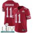 Nike San Francisco 49ers #11 Marquise Goodwin Red Super Bowl LIV 2020 Team Color Mens Stitched NFL Vapor Untouchable Limited Jersey