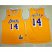 Los Angeles Lakers #14 Brandon Ingram Gold Throwback Stitched NBA Jersey