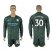 Manchester City #30 Otamendi Sec Away Long Sleeves Soccer Club Jersey