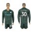 Manchester City #30 Otamendi Sec Away Long Sleeves Soccer Club Jersey