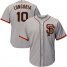 San Francisco Giants #10 Evan Longoria Grey Road 2 Cool Base Stitched Youth MLB Jersey