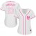 New York Mets #23 Adrian Gonzalez White/Pink Fashion Womens Stitched MLB Jersey