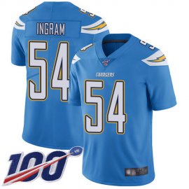 Nike Los Angeles Chargers #54 Melvin Ingram Electric Blue Alternate Mens Stitched NFL 100th Season Vapor Limited Jersey