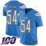 Nike Los Angeles Chargers #54 Melvin Ingram Electric Blue Alternate Mens Stitched NFL 100th Season Vapor Limited Jersey