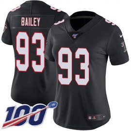 Nike Atlanta Falcons #93 Allen Bailey Black Alternate Womens Stitched NFL 100th Season Vapor Untouchable Limited Jersey