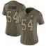 Nike Cleveland Browns #54 Olivier Vernon Olive/Camo Womens Stitched NFL Limited 2017 Salute to Service Jersey