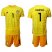 Belgium #1 Courtois Yellow Goalkeeper Soccer Country Jersey