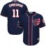 Washington Nationals #11 Ryan Zimmerman Navy Blue Cool Base 2019 World Series Champions Stitched Youth MLB Jersey