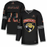 Florida Panthers #72 Sergei Bobrovsky Adidas Mens Black USA Flag Limited NHL Jersey