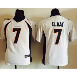 Nike Denver Broncos #7 John Elway White Youth Stitched NFL New Elite Jersey