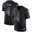 Nike Las Vegas Raiders #4 Derek Carr Black Mens Stitched NFL Limited Rush Impact Jersey