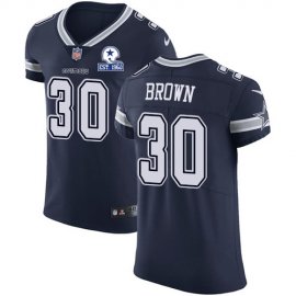Nike Dallas Cowboys #30 Anthony Brown Navy Blue Team Color Mens Stitched With Established In 1960 Patch NFL Vapor Untouchable Elite Jersey