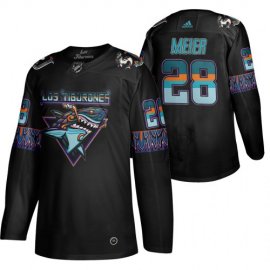 San Jose Sharks #28 Timo Meier Mens Adidas 2020 Los Tiburones Limited NHL Jersey Black