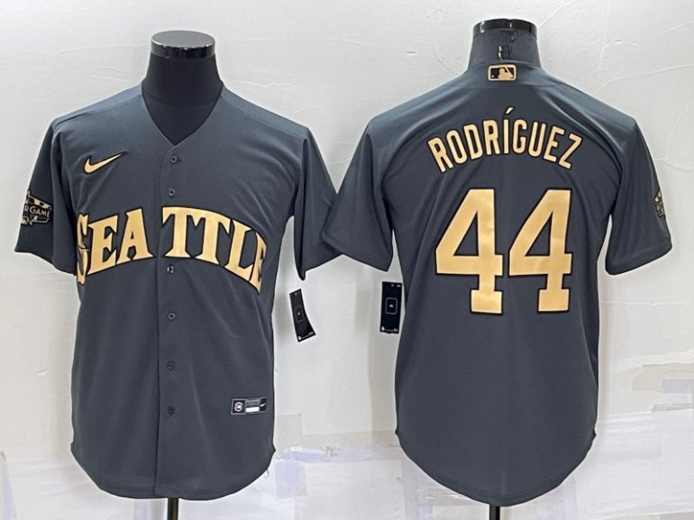 Mariners 44 Julio Rodriguez Charcoal Nike 2022 MLB All Star Cool Base Jerseys Mariners 44 Julio Rodriguez Charcoal Nike 2022 MLB All Star Cool Base Jerseys