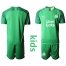 Marseille Blank Green Goalkeeper Kid Soccer Club Jersey
