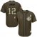Cleveland Indians #12 Francisco Lindor Green Salute to Service Stitched Youth MLB Jersey