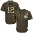 Cleveland Indians #12 Francisco Lindor Green Salute to Service Stitched Youth MLB Jersey