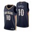 Nike New Orleans Pelicans #10 Jaxson Hayes Navy Mens 2021-22 NBA 75th Anniversary Diamond Swingman Jersey – Icon Edition Mens