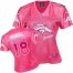 Nike Denver Broncos #18 Peyton Manning Pink Womens Fem Fan NFL Game Jersey