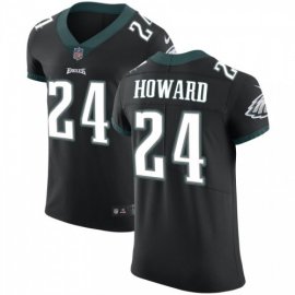 Nike Philadelphia Eagles #24 Jordan Howard Black Alternate Mens Stitched NFL Vapor Untouchable Elite Jersey