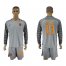 Roma #19 Becker Grey Goalkeeper Long Sleeves Soccer Club Jersey