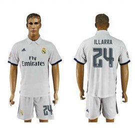 Real Madrid #24 Illarra White Home Soccer Club Jersey