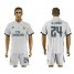 Real Madrid #24 Illarra White Home Soccer Club Jersey