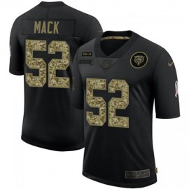 Chicago Chicago Bears #52 Khalil Mack Mens Nike 2020 Salute To Service Camo Limited NFL Jersey Black